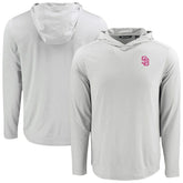 San Diego Padres Cutter & Buck Coastline Epic Comfort Recycled Eco Hoodie Long Sleeve T-Shirt - MLB