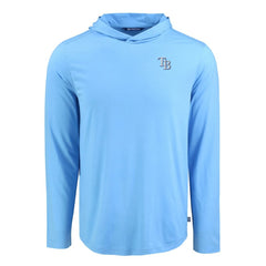 Tampa Bay Rays Cutter & Buck Coastline Epic Comfort Recycled Eco Hoodie Long Sleeve T-Shirt - MLB