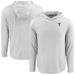 Texas Rangers Cutter & Buck Coastline Epic Comfort Recycled Eco Hoodie Long Sleeve T-Shirt - MLB