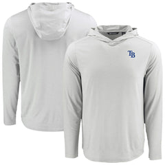 Tampa Bay Rays Cutter & Buck Coastline Epic Comfort Recycled Eco Hoodie Long Sleeve T-Shirt - MLB