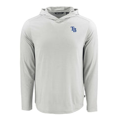 Tampa Bay Rays Cutter & Buck Coastline Epic Comfort Recycled Eco Hoodie Long Sleeve T-Shirt - MLB