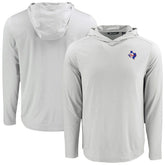 Texas Rangers Cutter & Buck Coastline Epic Comfort Recycled Eco Hoodie Long Sleeve T-Shirt - MLB