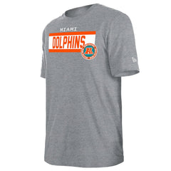 Miami Dolphins New Era 3rd Down High Density Print T-Shirt Gray | NFL