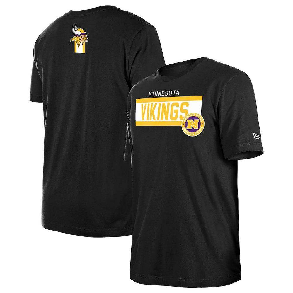 Minnesota Vikings New Era 3rd Down High Density Print T-Shirt Black | NFL