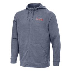 Atlanta Braves Antigua Effortless Full-Zip Hooded Jacket - MLB
