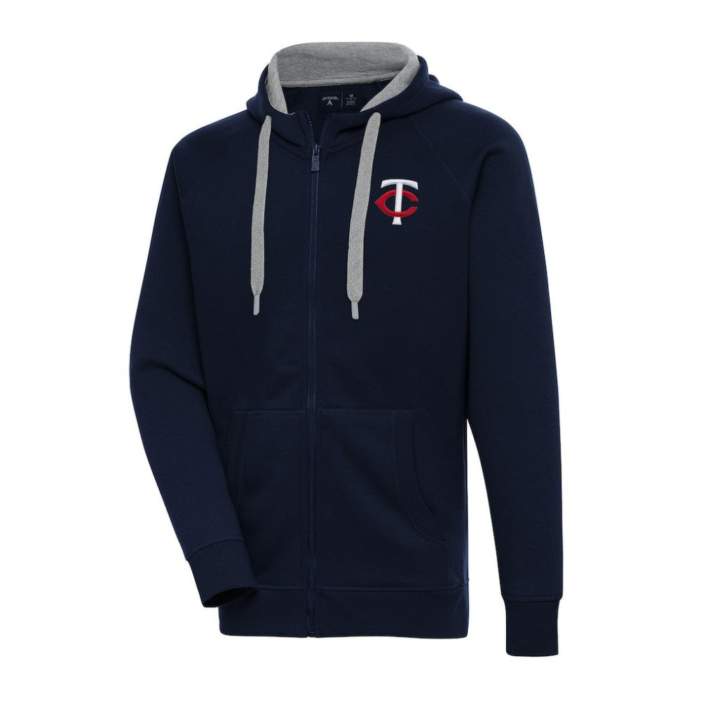 Minnesota Twins Antigua Big & Tall Victory Full-Zip Hoodie Jacket - MLB