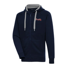 Atlanta Braves Antigua Big & Tall Victory Full-Zip Hoodie Jacket - MLB