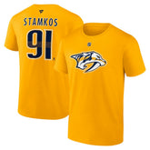 Steven Stamkos Nashville Predators Fanatics Authentic Stack Name & Number T-Shirt - Gold - NHL