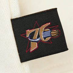 Philadelphia 76ers Women's Hardwood Classics Pullover Sweatshirt Cream - NBA