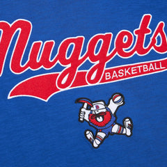 Denver Nuggets Hardwood Classics Felt Applique Slub T-Shirt Royal - NBA