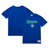 Minnesota Timberwolves Hardwood Classics Felt Applique Slub T-Shirt Blue - NBA