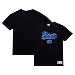 Orlando Magic Hardwood Classics Felt Applique Slub T-Shirt Black - NBA