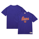 Phoenix Suns Hardwood Classics Felt Applique Slub T-Shirt Purple - NBA