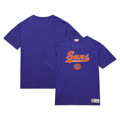 Phoenix Suns Hardwood Classics Felt Applique Slub T-Shirt Purple - NBA