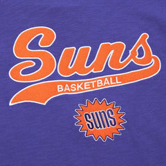 Phoenix Suns Hardwood Classics Felt Applique Slub T-Shirt Purple - NBA