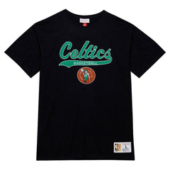 Boston Celtics Hardwood Classics Felt Applique Slub T-Shirt Black - NBA