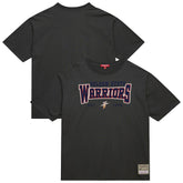 Golden State Warriors Women's Hardwood Classics Oversized Boyfriend T-Shirt Charcoal - NBA
