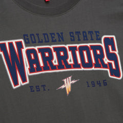 Golden State Warriors Women's Hardwood Classics Oversized Boyfriend T-Shirt Charcoal - NBA