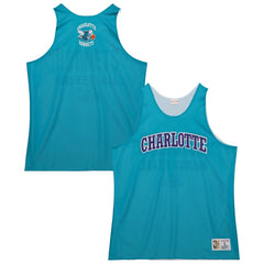Charlotte Hornets Hardwood Classics Reversible Mesh Practice Jersey Teal/White - NBA