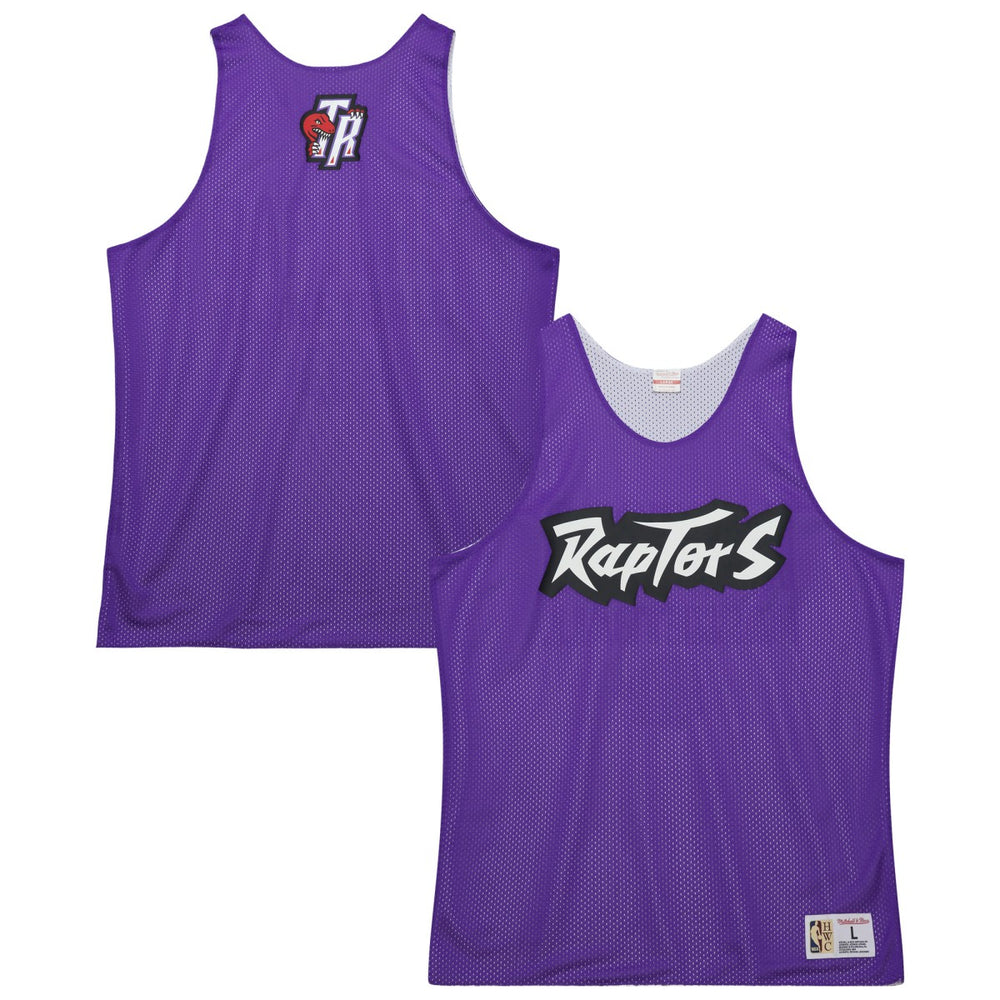 Toronto Raptors Hardwood Classics Reversible Mesh Practice Jersey Purple/White - NBA