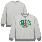 Boston Celtics Vintage Logo Pullover Sweatshirt Heather Gray - NBA