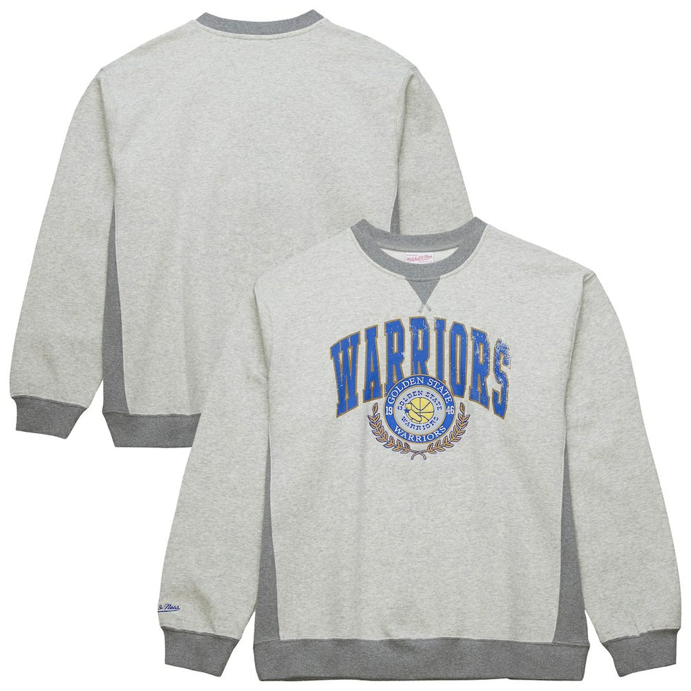 Golden State Warriors Vintage Logo Pullover Sweatshirt Heather Gray - NBA