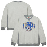 Denver Nuggets Vintage Logo Pullover Sweatshirt Heather Gray - NBA