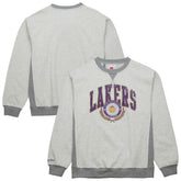 Los Angeles Lakers Vintage Logo Pullover Sweatshirt Heather Gray - NBA