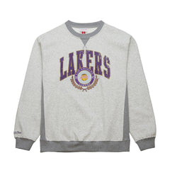 Los Angeles Lakers Vintage Logo Pullover Sweatshirt Heather Gray - NBA