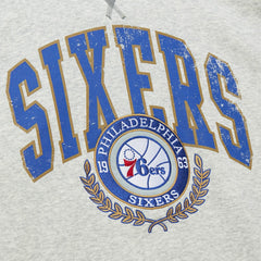 Philadelphia 76ers Vintage Logo Pullover Sweatshirt Heather Gray - NBA