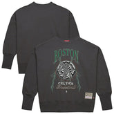 Boston Celtics Women's Hardwood Classics Lightweight Pullover Sweatshirt Charcoal - NBA