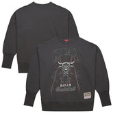 Chicago Bulls Women's Hardwood Classics Lightweight Pullover Sweatshirt Charcoal - NBA