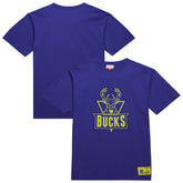 Milwaukee Bucks Hardwood Classics Neon Nights Premium T-Shirt Purple - NBA