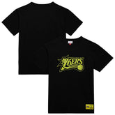 Philadelphia 76ers Hardwood Classics Neon Nights Premium T-Shirt Black - NBA