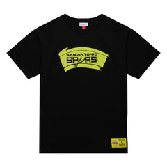 San Antonio Spurs Hardwood Classics Neon Nights Premium T-Shirt Black - NBA