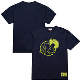 Dallas Mavericks Hardwood Classics Neon Nights Premium T-Shirt Navy - NBA