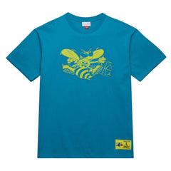 Charlotte Hornets Hardwood Classics Neon Nights Premium T-Shirt Teal - NBA