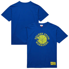 Golden State Warriors Hardwood Classics Neon Nights Premium T-Shirt Royal - NBA