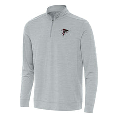 Atlanta Falcons Antigua Bright Quarter-Zip Top Heather Gray | NFL