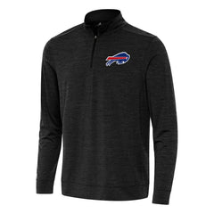 Buffalo Bills Antigua Bright Quarter-Zip Top Heather Black | NFL