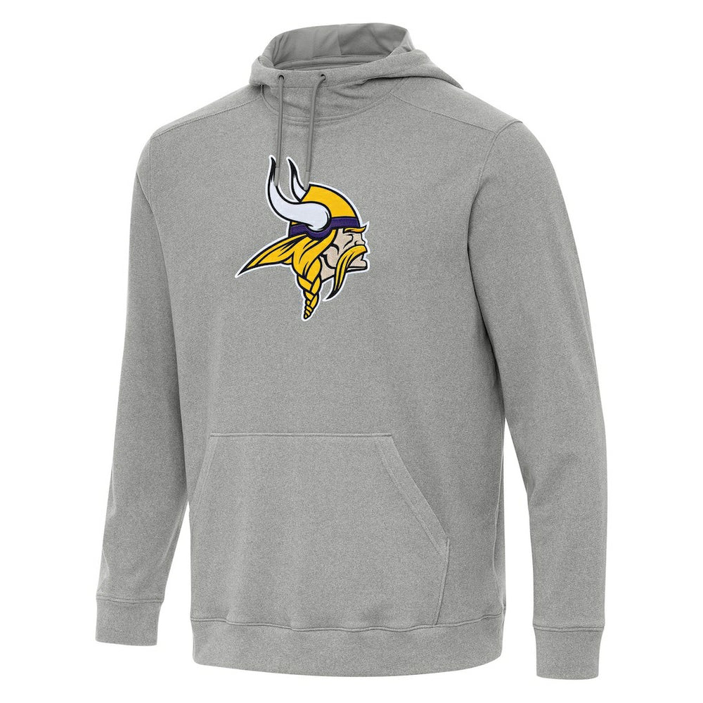Minnesota Vikings Antigua Cloud Pullover Hoodie Heather Gray | NFL
