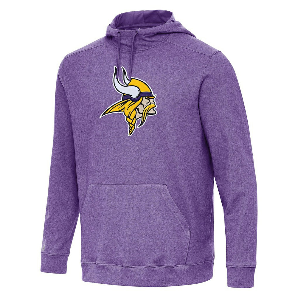 Minnesota Vikings Antigua Cloud Pullover Hoodie Heather Purple | NFL