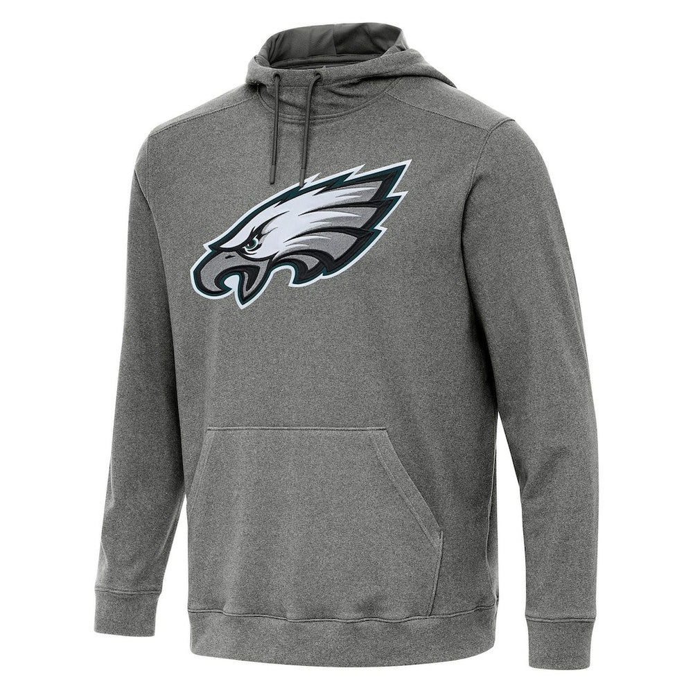 Philadelphia Eagles Antigua Cloud Pullover Hoodie Heather Black | NFL