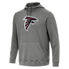 Atlanta Falcons Antigua Cloud Pullover Hoodie Heather Black | NFL