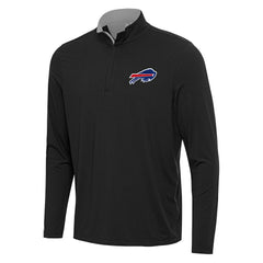 Buffalo Bills Antigua Content Quarter-Zip Pullover Top Black/Gray | NFL
