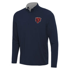 Chicago Bears Antigua Content Quarter-Zip Pullover Top Navy/Gray | NFL