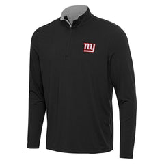 New York Giants Antigua Content Quarter-Zip Pullover Top Black/Gray | NFL