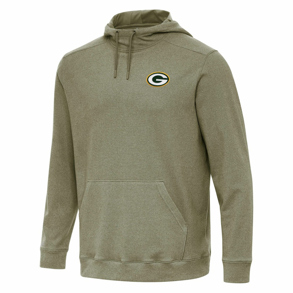Green Bay Packers Antigua Cloud Pullover Hoodie Olive | NFL