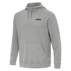 New York Jets Antigua Cloud Pullover Hoodie Heather Gray | NFL