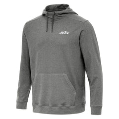 New York Jets Antigua Cloud Pullover Hoodie Heather Black | NFL